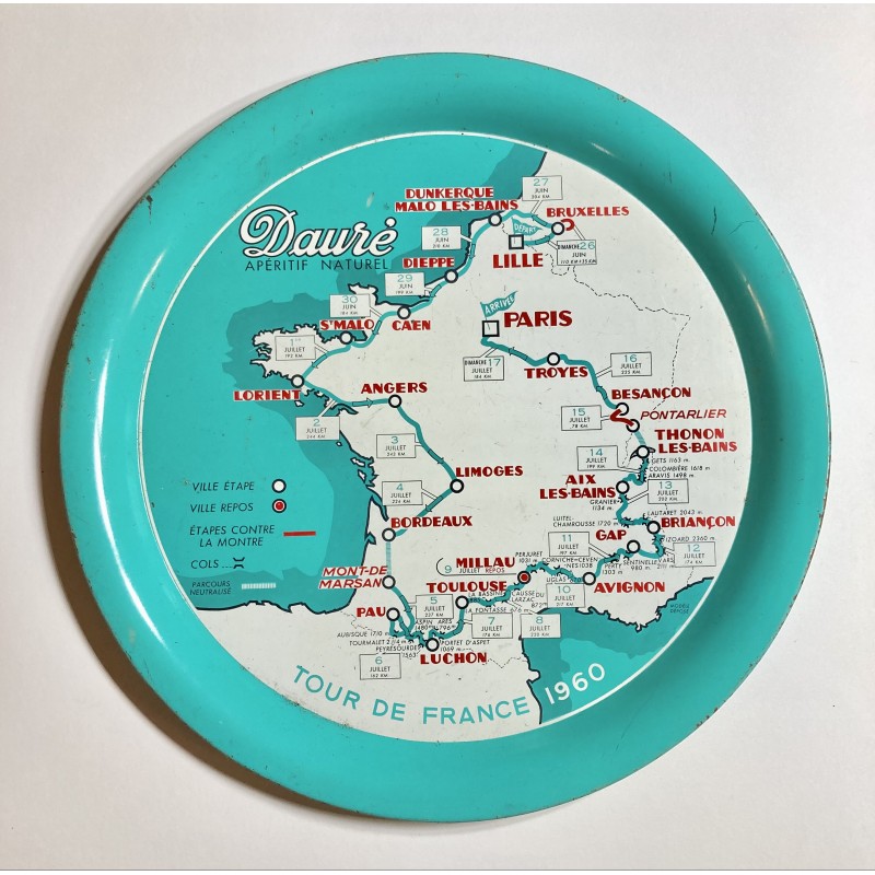 1960 - Plateau de service DAURE - Tour de France 1960