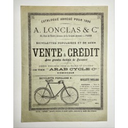 1896 - catalogue des cycles...