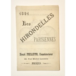 1891 - dépliant Cycles Les...