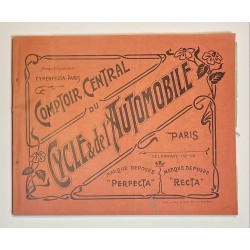 1903 - Tarif Album du Comptoir Central du Cycle & de l'Automobile à Paris - marques Perfecta et Recta