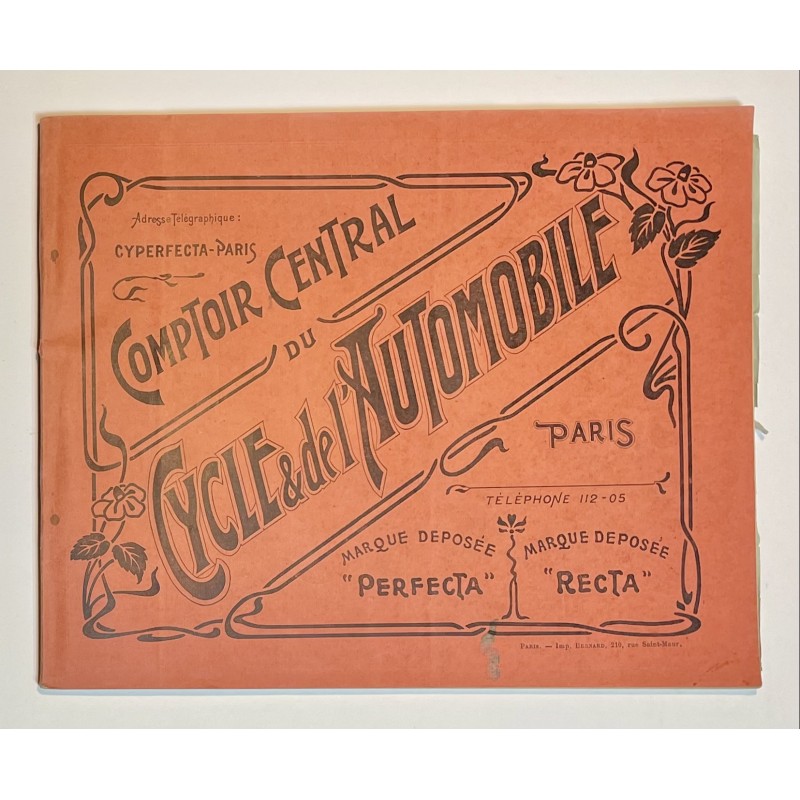 1903 - Tarif Album du Comptoir Central du Cycle & de l'Automobile à Paris - marques Perfecta et Recta