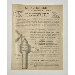 1899 - Feuillet la Lampe...