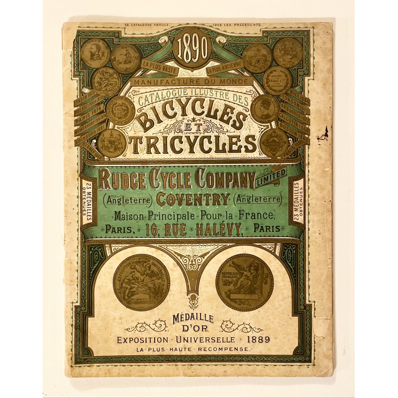 1890 - catalogue des Cycles Rudge à Coventry (Angleterre)