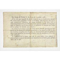 1945 - Amende pour défaut de plaque fiscale (modèle des années 30 mais utilisé en 1945)