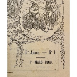 1869 - Revue " Le Vélocipède" du 1er mars 1869
