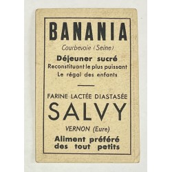 1950 (circa) - Image à collectionner des farines lactées Salvy et Banania - Les belles Inventions - La bicyclette 5