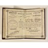 1896 - carte personnelle de circulation en vélocipède dans Paris