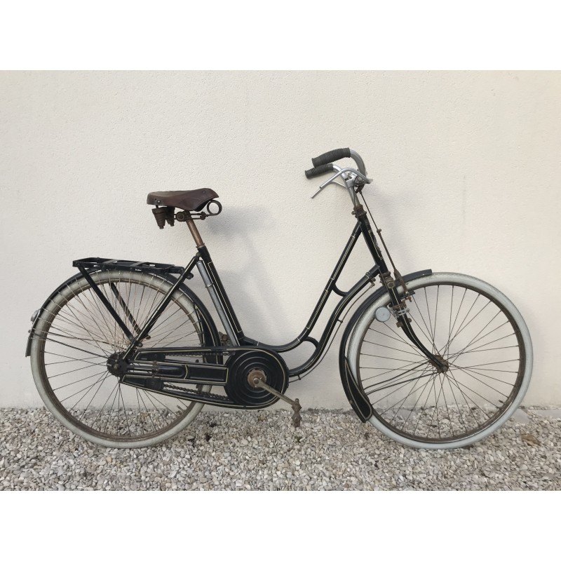 1925 - vélo dame à col de cygne double renfort "Royal Fabric" (Saint-Etienne) à broche - C076