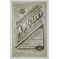 1896 - catalogue A. Müller à Paris (Selles, sacs, sacoches et pneumatiques)