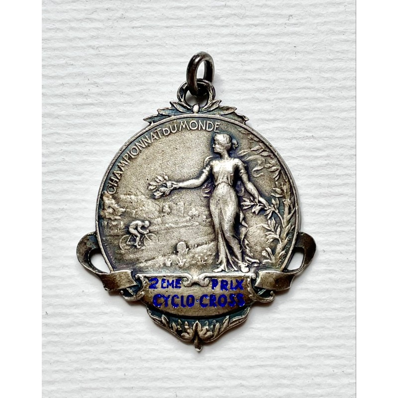 1956 - Médaille de championnat du monde de Cyclo-Cross - 2ème place - Georges Meunier