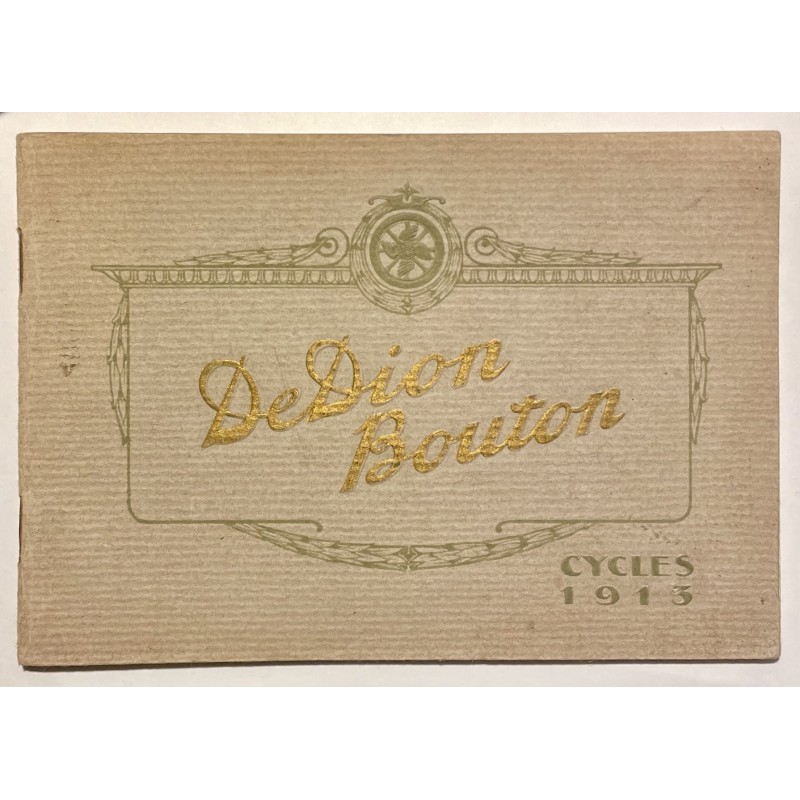 1913 - catalogue Cycles De Dion Bouton à Puteaux (Seine)