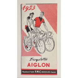 1953 - catalogue dépliant Cycles Aiglon - production FMC à Mandeure (Doubs)