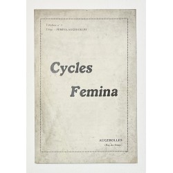 1922 - catalogue Cycles Femina à Augerolles (Puy-de-dôme)