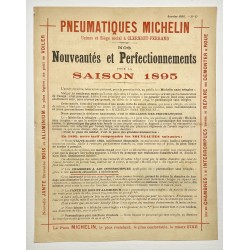 1895 - Feuillet recto verso Michelin à Clermont-Ferrand (Puy-de-dôme) - (document 72)