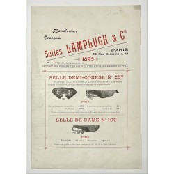 1895 - catalogue selles Lamplugh & Cie à Paris