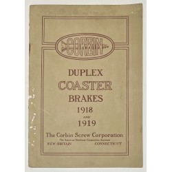 1918 - 1919 - Catalogue Moyeux Corbin (à 2 vitesses / contre pédalage)