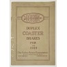 1918 - 1919 - Catalogue Moyeux Corbin (à 2 vitesses / contre pédalage)