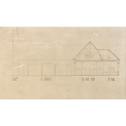 1938 - Peinture "Un relais cycliste" par Maurice PAVERO