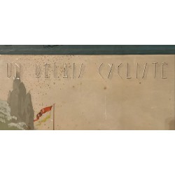 1938 - Peinture "Un relais cycliste" par Maurice PAVERO
