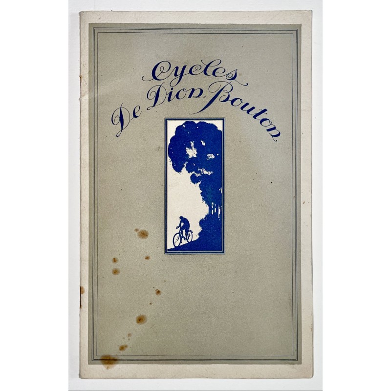 1922 - catalogue Cycles De Dion Bouton à Puteaux (Seine)