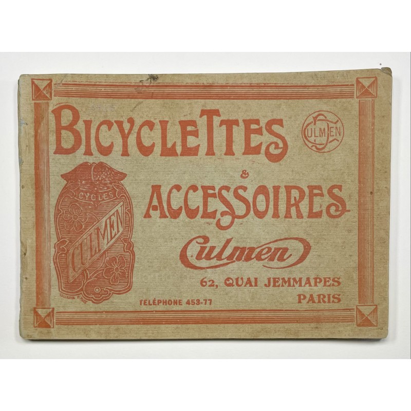1912 - Petit Tarif Album Cycles Culmen à Paris