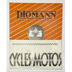1933 (circa) - Dépliant Cycles Thomann à Nanterre (Seine)