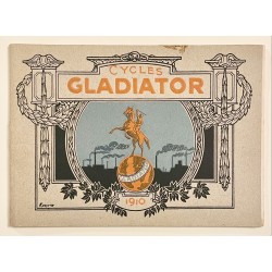 1910 - catalogue Cycles Gladiator à Pré Saint-Gervais (Seine)