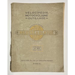 1934 - 1935 - Tarif Album Mestre & Blatgé (Cycles Génial Lucifer) à Paris