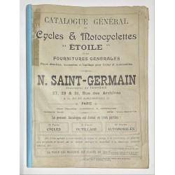 1906 - catalogue Cycles Etoile (N. Saint-Germain successeur de Tempere) à Paris