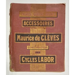 1911 - Catalogue accessoires Labor (Maurice de Clèves) à Courbevoie (Seine)