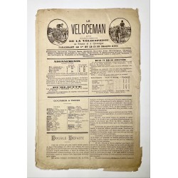 1886 - Revue "Le Veloceman" revue sportive et commerciale de la Vélocipédie en France et à l'étranger