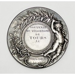 1896 - Médaille souvenir du vélodrome de Tours lors du Paris-Tours 1896 par A. Rivet