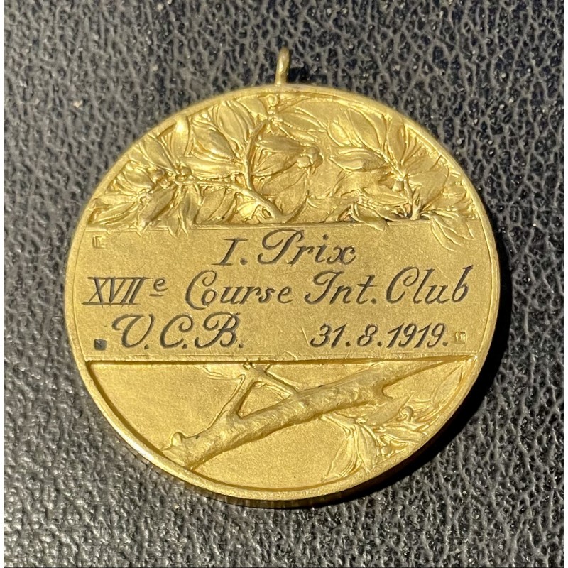 1919 - médaille 1er prix de la XVIIe course Inter Club du V.C.B. (Veloce Club de Batignolles) - Paris