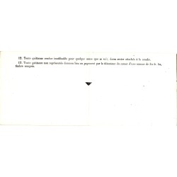 1956 - Carnet de 10 quittances spéciales (procès verbal pour défaut de paiement de la taxe fiscale d'une bicyclette)