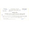 1956 - Carnet de 10 quittances spéciales (procès verbal pour défaut de paiement de la taxe fiscale d'une bicyclette)