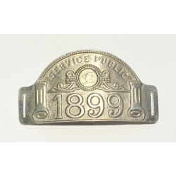 1899 - Plaque fiscale "Service public" 1899