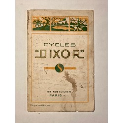 1930 (vers) - Catalogue Cycles Dixor