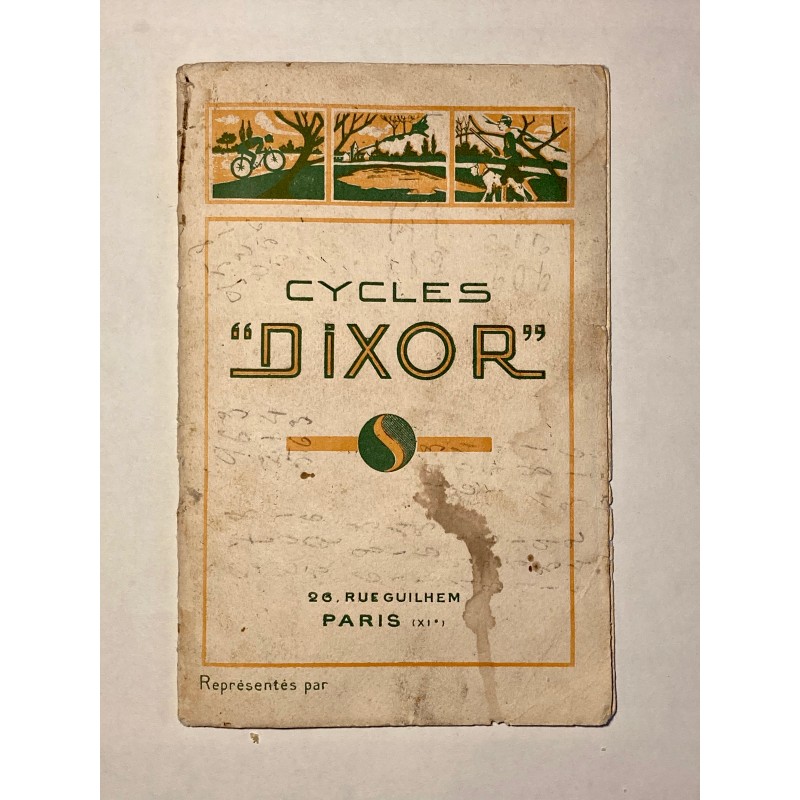 1930 (vers) - Catalogue Cycles Dixor
