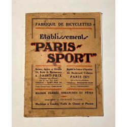1931 - catalogue Cycles...