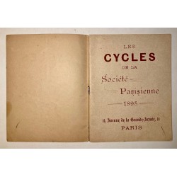1895 - catalogue Cycles Société Parisienne