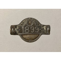 1899 - Plaque fiscale 1899