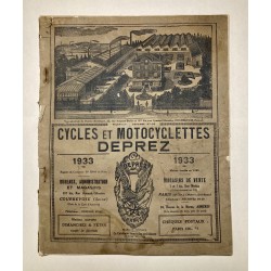 1933 - catalogue Cycles...