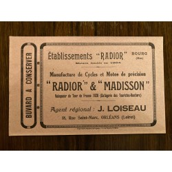 Buvard Cycles Radior & Madisson