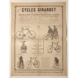 1897 - Feuillet Cycles...