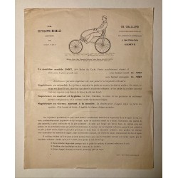 1897 - Feuillet "Bicyclette...
