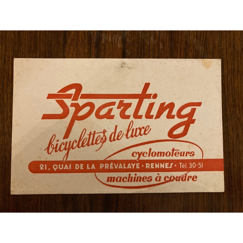 Buvard Cycles Sparting