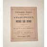 1895 - catalogue Ets Bordelais de construction de Vélocipèdes Adrien Dorne à Bordeaux