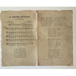 1900 (circa) - partition "Le troupier bicycliste" par Polin