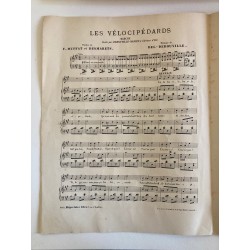 1894 - partition "Les Vélocipédards" marche créée par Derouville - Nancey à L'Alcazar d'été